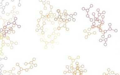 Light Red vector pattern with artificial intelligence network.