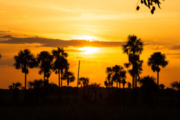 Fototapeta na wymiar sunset on the Roraima