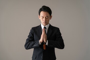 男性・葬儀シーン　