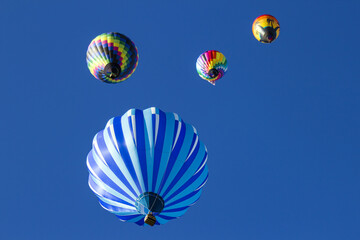 Air Balloons on a blue sky background at the 2019 Albuquerque International Balloon Fiesta