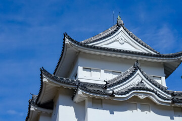 Obraz premium Scenery of southwest corner watchtower called Seinan-sumi Yagura, one of building at Nagoya Castle.