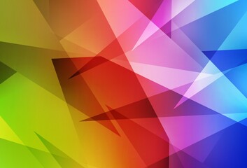 Light Multicolor vector pattern with polygonal style.