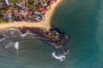 Aerial panorama of laka be