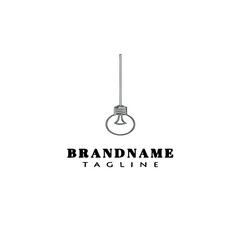 cute light bulb logo template icon vector illustration