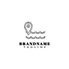 location maps logo template icon vector illustration