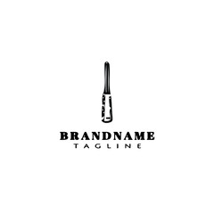 cute screwdriver logo template icon vector illustration