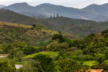 Fototapeta na wymiar panoramic view of the Serra da Mantiqueira
