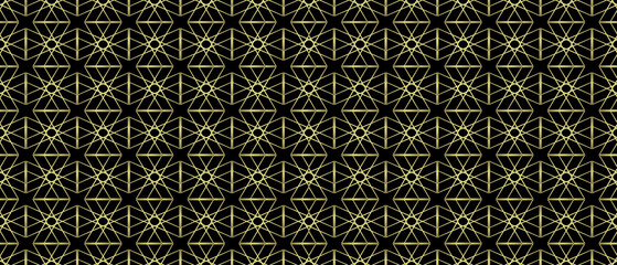 Art deco luxury black gold pattern for decoration