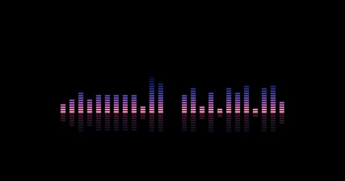 Pink and purple sound pressure image loop video