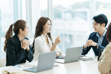 Fototapeta premium Meeting Corporate Success Brainstorming Teamwork Concept