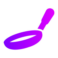 frying pan gradient icon
