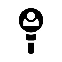 Find People Icon Vector Symbol Design Illustration
