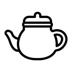 Obraz premium teapot line icon