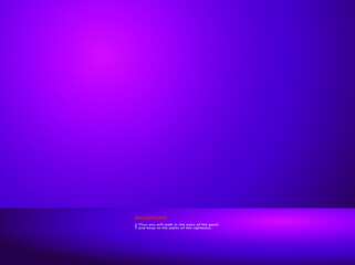 Obraz premium Empty purple studio room, used as background for display your products