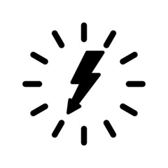 Electricity Icon Vector Symbol Design Illustration