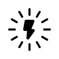 Electricity Icon Vector Symbol Design Illustration