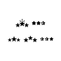 Naklejka premium Rating Icon Set Vector Symbol Design Illustration