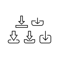 Download Icon Set Vector Symbol Design Illustration