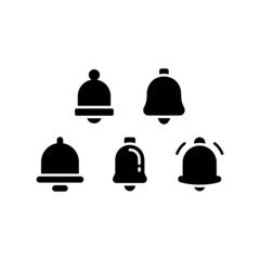 Notification Bell Icon Set Vector Symbol Design Illustration