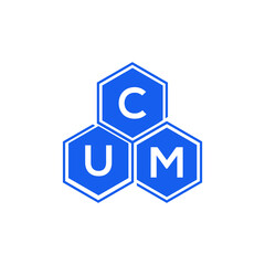 CUM letter logo design on White background. CUM creative initials letter logo concept. CUM letter design. 
