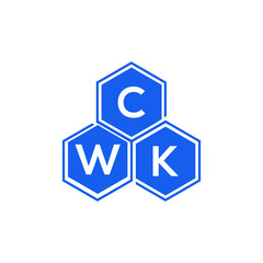 CWK letter logo design on White background. CWK creative initials letter logo concept. CWK letter design. 
