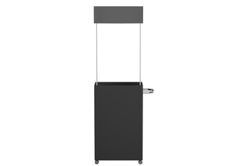 Display stand, retail display stand for product , display stands isolated on white background. 3d illustration