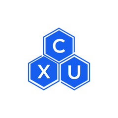 CXU letter logo design on White background. CXU creative initials letter logo concept. CXU letter design. 
