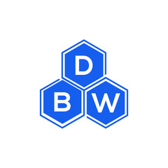 DBW letter logo design on White background. DBW creative initials letter logo concept. DBW letter design. 
