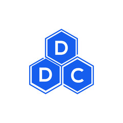 DDC letter logo design on White background. DDC creative initials letter logo concept. DDC letter design. 
