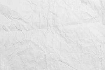 White paper crumpled wrinkled  sheet texture background