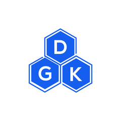 DGK letter logo design on White background. DGK creative initials letter logo concept. DGK letter design. 