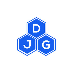 DJG letter logo design on White background. DJG creative initials letter logo concept. DJG letter design. 

