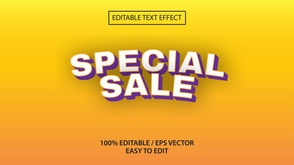 you can edit the special sale text effect again 