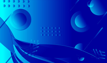 Abstract blue background with circles