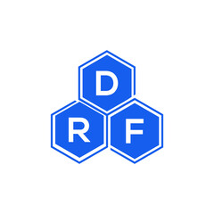 DRF letter logo design on White background. DRF creative initials letter logo concept. DRF letter design. 
