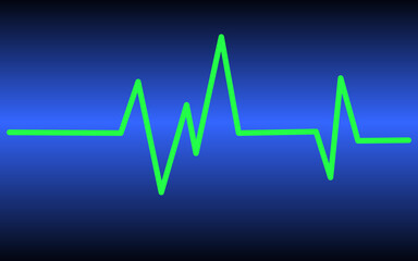 heart beat on monitor.heart rate cardiogram icon vector