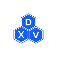 DXV letter logo design on White background. DXV creative initials letter logo concept. DXV letter design. 