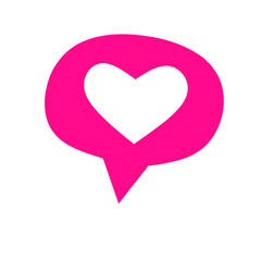 social media likes notification icon vector