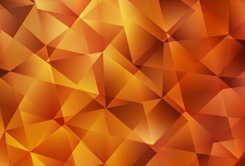 Fototapeta premium Light Orange vector abstract mosaic background.