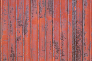 Red Painted Old Weathered Stripped Metal Texture