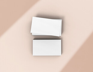 Background for business card mock-up. Business card design background. 3D rendering illustration.