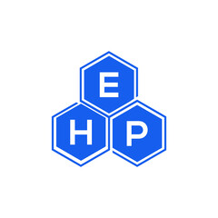 EHP letter logo design on White background. EHP creative initials letter logo concept. EHP letter design. 
