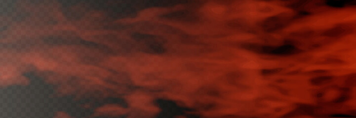 Fog or smoke isolated transparent special effect. White vector background of cloudiness, fog or smog. Vector illustration