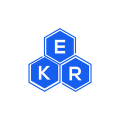 EKR letter logo design on White background. EKR creative initials letter logo concept. EKR letter design. 

