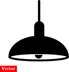  lamp vector icon illustration on white background..eps