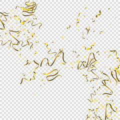 tinsel holiday Gold Foil serpentine ribbon star