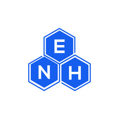 ENH letter logo design on White background. ENH creative initials letter logo concept. ENH letter design. 