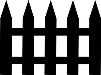 Fence Icon Vector. Simple flat symbol. Illustration pictogram.eps