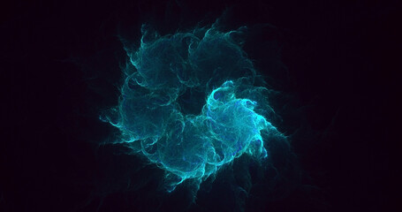 3D rendering abstract round light background