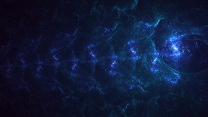 3D rendering abstract colorful fractal light background